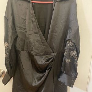 Zara Classic Black Blouse